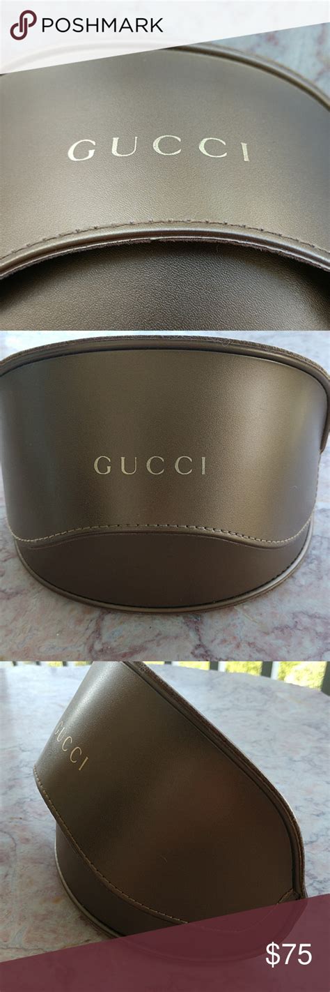 gucci brown leather glasses case|gucci eyeglass case for women.